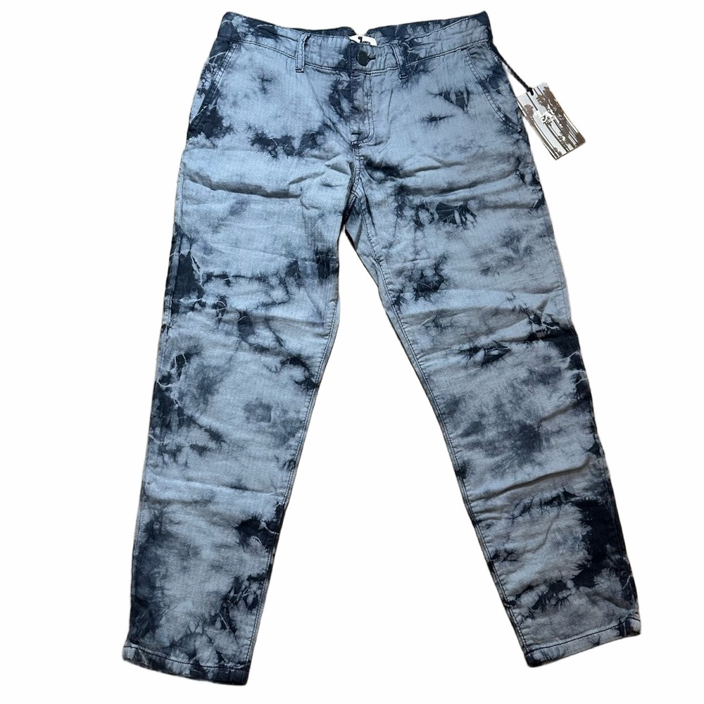 NWT L'agence La'T Grey Tie Dye Boyfriend Pants Size 25